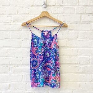 Lilly Pulitzer || Dusk Silk Tank Top No Prob Llama XS